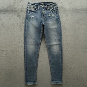 Silver Mom Jeans Women's Size 25 Blue Mid-Rise Denim 29" Inseam Distressed